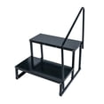 thumbnail image 1 of Forcecar Black M, 40"x 20", Metal RV Steps, Portable with Handrail, Anti-slip Pedals, 1 of 7