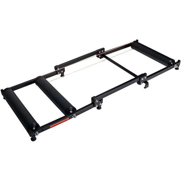 Forcecar MTB Road Bike Roller Trainer Stand Foldable Bike Rollers Indoor Folding Trainer for 16-29" with Tools, Black
