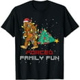 thumbnail image 1 of Forced Family Fun Funny Bigfoot Carrying Christmas Tree T-Shirt, 1 of 4