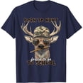 thumbnail image 1 of Forced to Go to School Deer Hunting Camo Softstyle Unisex T-Shirt,Navy Color,Size XL, 1 of 5