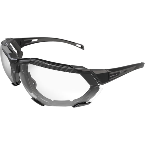Forceflex FF4 Sunglasses w/Comfort Foam Black/Black w/Clear Lens