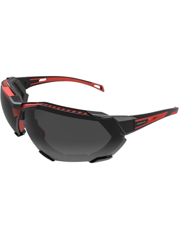 FF4 Sunglasses w/Comfort Foam Black/Red w/Smoke Lens