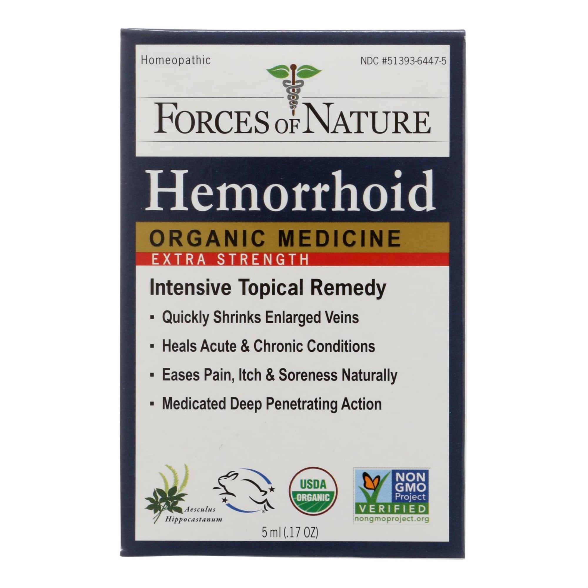 Forces Of Nature Hemorrhoid Control Extra Strength Certified Organic