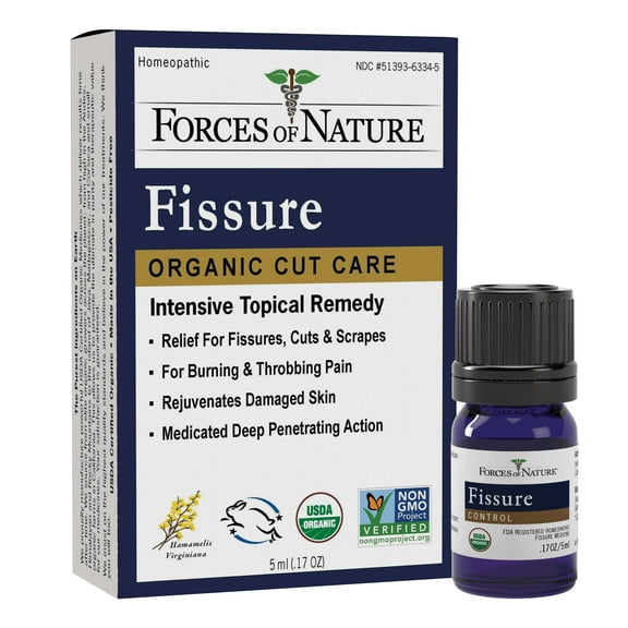 Fissure Control 5ml, Relieve Burning, Stinging, Itchy Tissue, Tears From Hemorrhoids, Cuts, Plant-Based