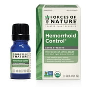 Forces of Nature Hemorrhoid Control Extra Strength 11ml, Natural, Organic Relief for Pain, Itching, Swelling