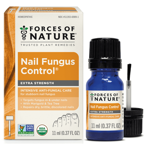 Nail Fungus Control Extra Strength 11ml, Organic Antifungal Restores Appearance of Cracked, Dry and Damaged Nails