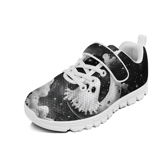 Forchirnse Halloween Shoes for Boys Girls Spooky Ghost Moon Night Print ...