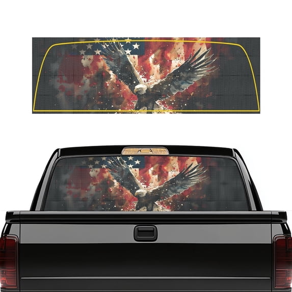 Performated Window Graphics Forchrinse Rear Window Decals for Trucks, Rear Window Graphic ...