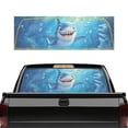 Performated Window Graphics Forchrinse Smiling Shark Rear Window Decals for Trucks SUV One Way ...