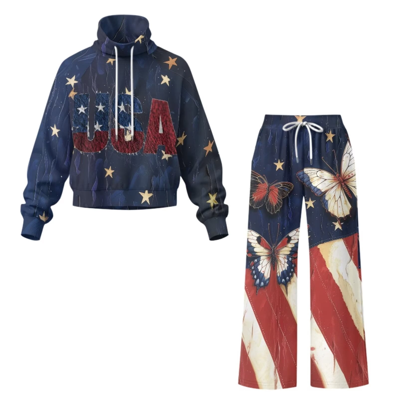 Forchrinse Womens Soft Fall Sweatsuit High Neck Daily Outfit Cozy ...