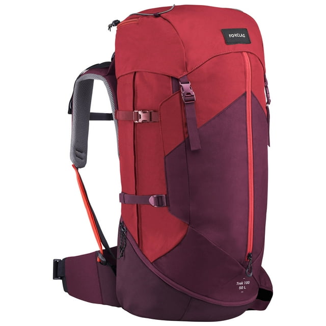 Forclaz Trek 100 Easyfit, 50 L Hiking Backpack, Women's