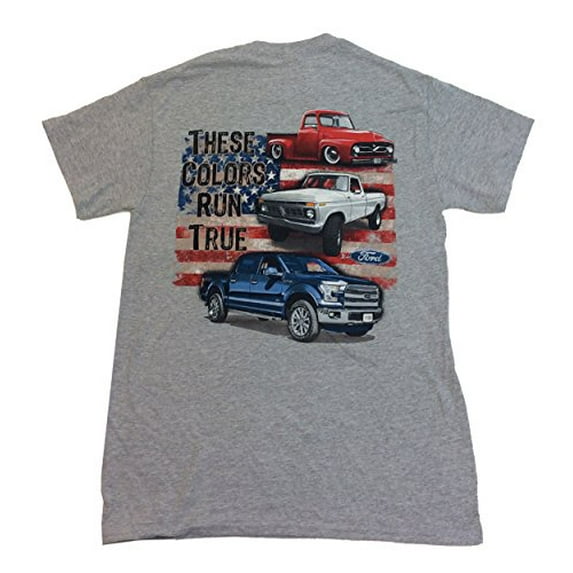 Ford 100th Anniversary Red White Blue Trucks These Colors Run True T-Shirt-Small
