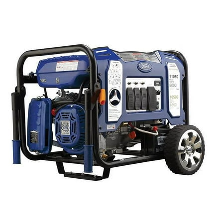 product image of Ford, 11050W Dual Fuel Portable Switch & Go Technology and Electric Start FG11050PBE-A Generator, Blue