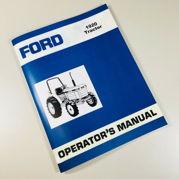 Ford 1920 Tractor Operators Owners Manual