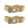 thumbnail image 1 of Ford 1932 Model B Standard 2 Point Tan Lap Bucket Seat Belt Kit - 2 Belts, 1 of 1