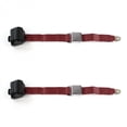 thumbnail image 1 of Ford 1935-1940 Airplane 2 Point Burgundy Retractable Bucket Seat Belt Kit - 2 Belts, 1 of 1