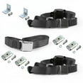 thumbnail image 1 of Ford 1941-1948 Airplane 3 Point Charcoal Retractable Bench Seat Belt Kit with Bracketry - 3 Belts, 1 of 1