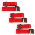 thumbnail image 1 of Ford 1949-1951 Airplane 2 Point Red Lap Bench Seat Belt Kit - 3 Belts, 1 of 1