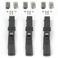 thumbnail image 1 of Ford 1957-1959 Standard 2 Point Charcoal Lap Bench Seat Belt Kit with Bracketry - 3 Belts, 1 of 1