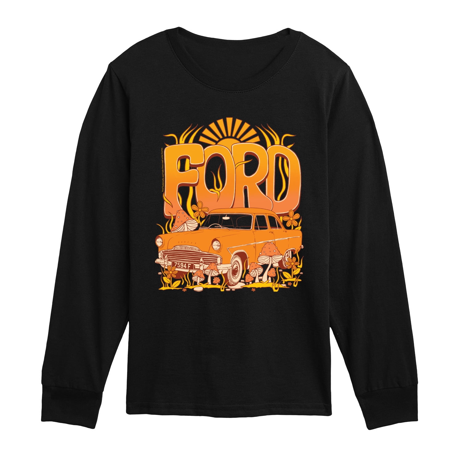 Ford - 1957 Ford Zodiac Mark II - Youth Long Sleeve Graphic T-Shirt