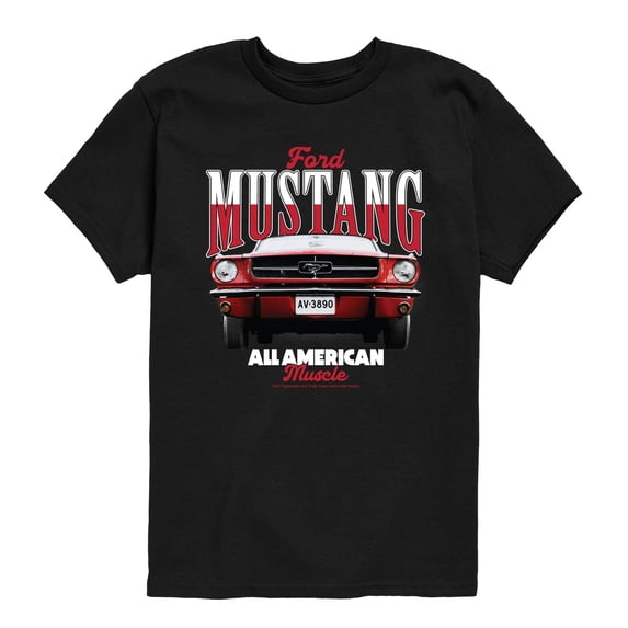 Ford - 1965 Ford Mustang Tee - Youth Boys Short Sleeve Graphic T-Shirt