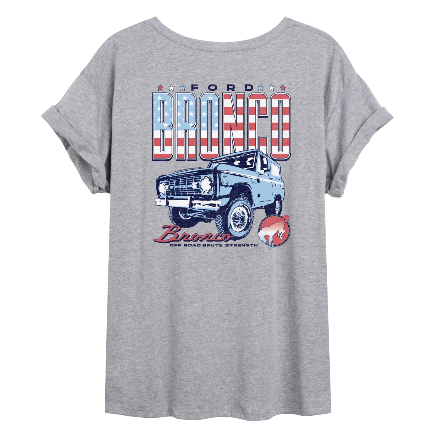 Ford - 1970 Ford Bronco American - Women's Oversized Graphic T-Shirt
