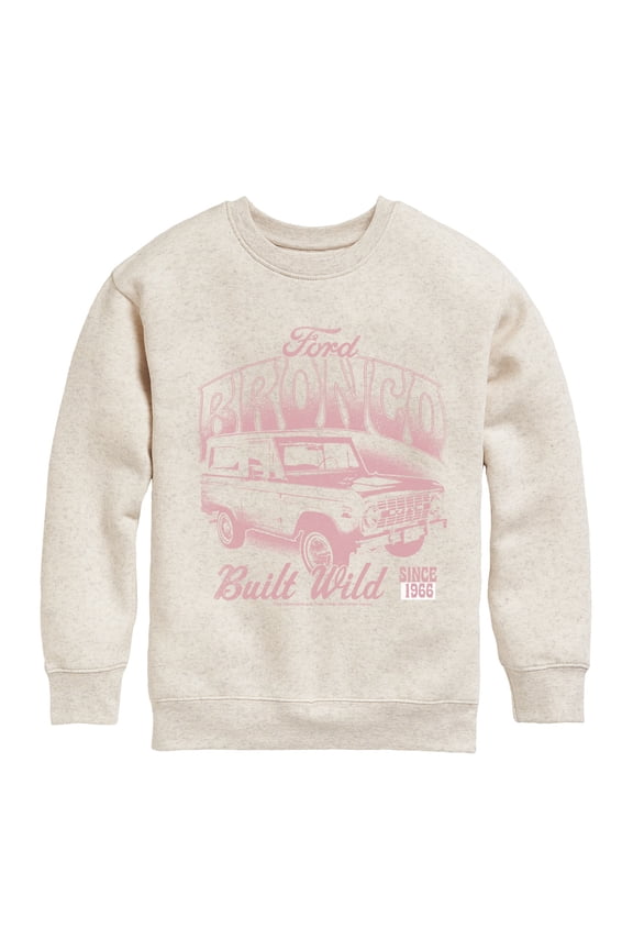 - 1972 Ford Bronco Tonal Washed - Youth Boys Crew Fleece Sweatshirt