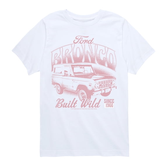 Ford - 1972 Ford Bronco Tonal Washed - Youth Boys Short Sleeve Graphic T-Shirt