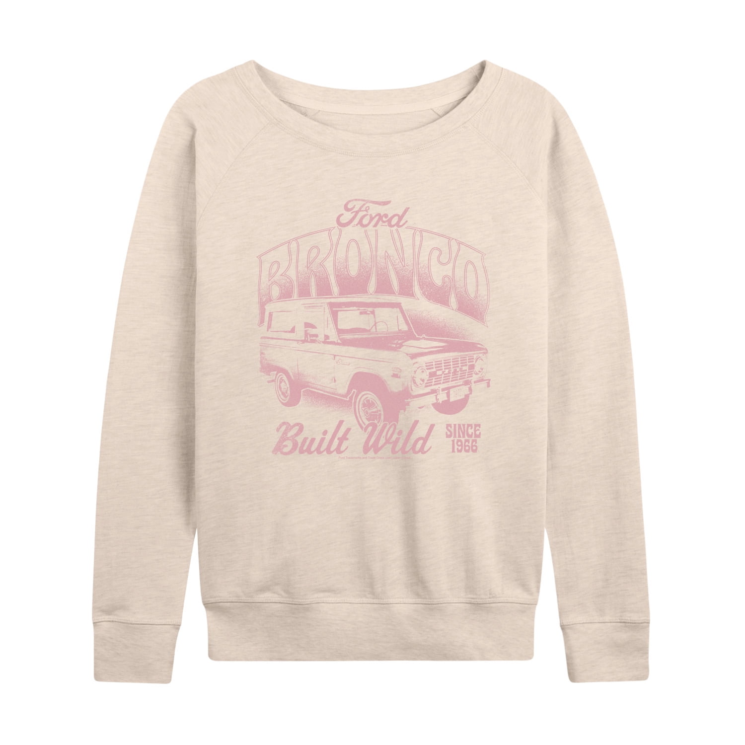 Ford - 1972 Ford Bronco - Women's French Terry Long Sleeve Pullover