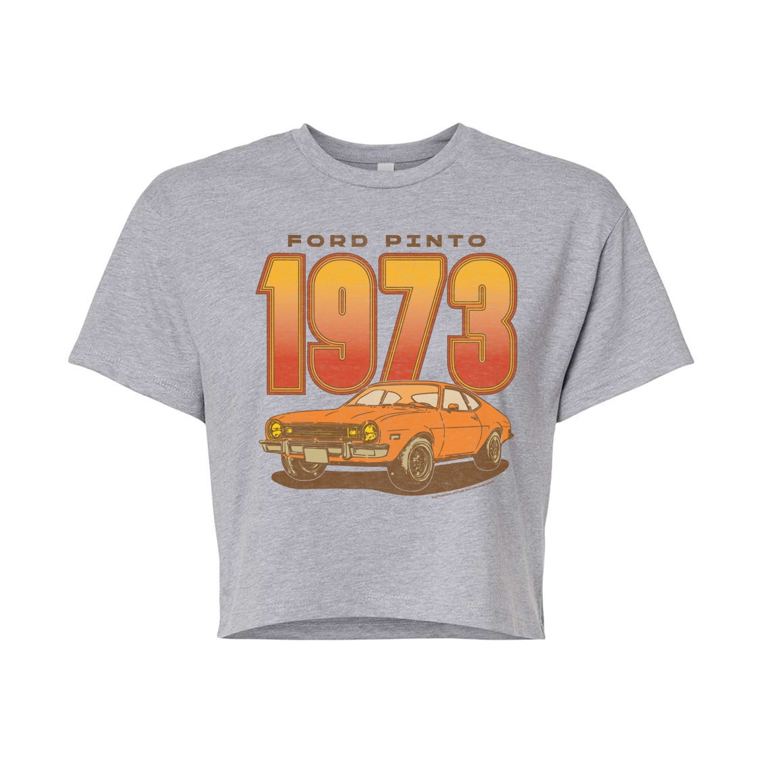 Ford - 1973 Ford Pinto - Juniors Cropped Graphic T-Shirt