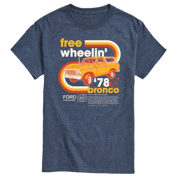 Ford - 1978 Ford Bronco Free Wheelin - Men's Short Sleeve T-Shirt