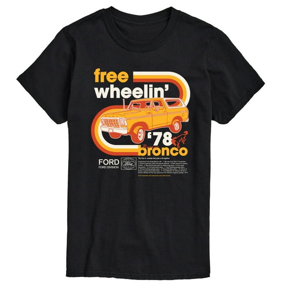 Ford - 1978 Ford Bronco Free Wheelin - Men's Short Sleeve T-Shirt