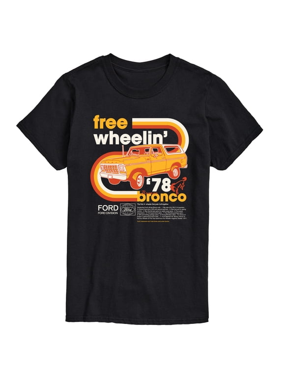 - 1978 Ford Bronco Free Wheelin Men's Short Sleeve Graphic T-Shirt