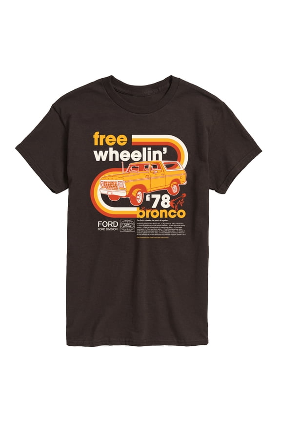 - 1978 Ford Bronco Free Wheelin - Men's Short Sleeve T-Shirt