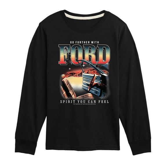 Ford - 1979 Pinto Scene - Youth Boys Long Sleeve Graphic T-Shirt