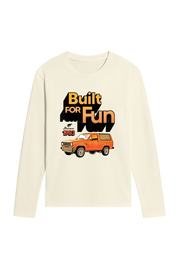- 1983 Bronco Built For Fun - Men's Long Sleeve Graphic T-Shirt