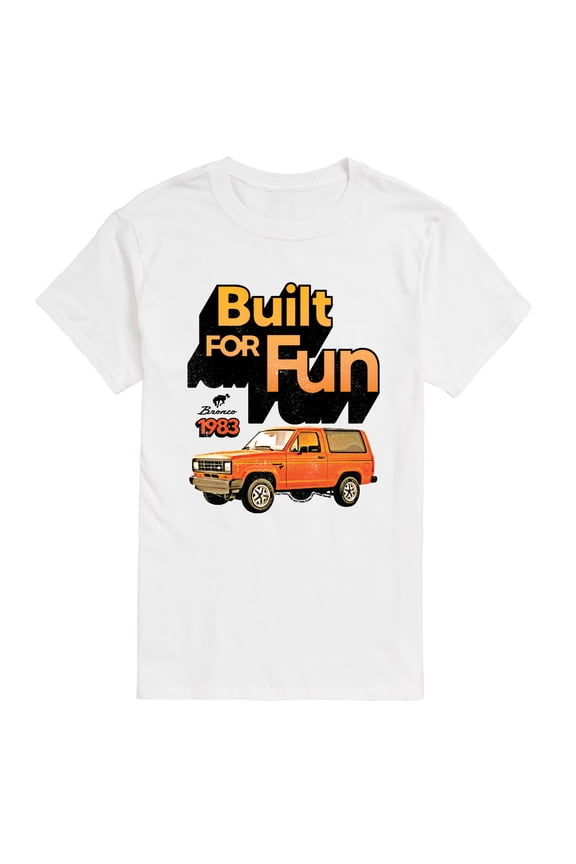 - 1983 Bronco Built For Fun - Men's Short Sleeve Graphic T-Shirt