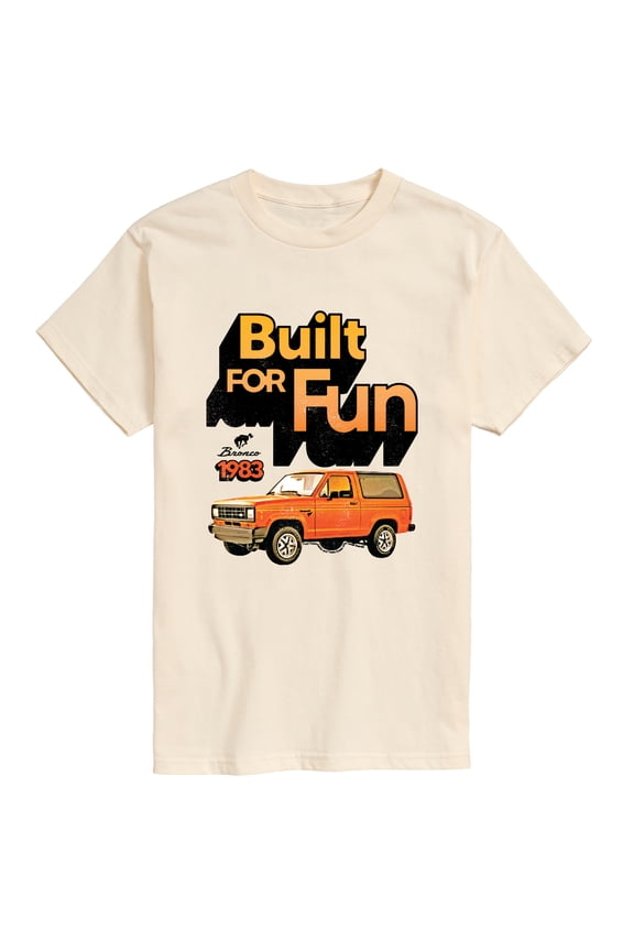 - 1983 Bronco Built For Fun - Men's Short Sleeve Graphic T-Shirt