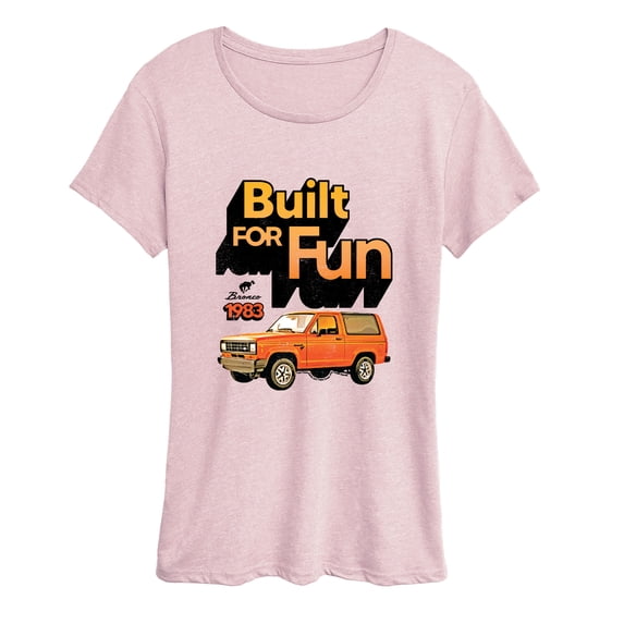 Ford - 1983 Bronco Built For Fun - Women's Short Sleeve Graphic T-Shirt