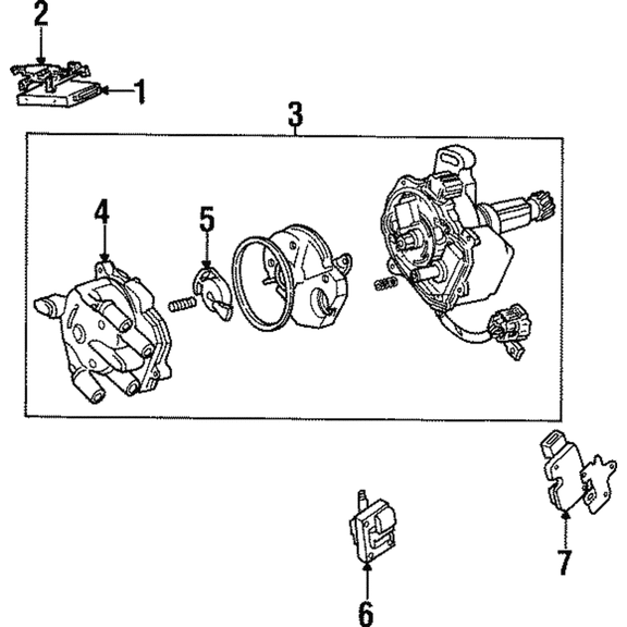 Ford 1991-1999 Ford - Ignition Control Module 5U2Z-12A297-D