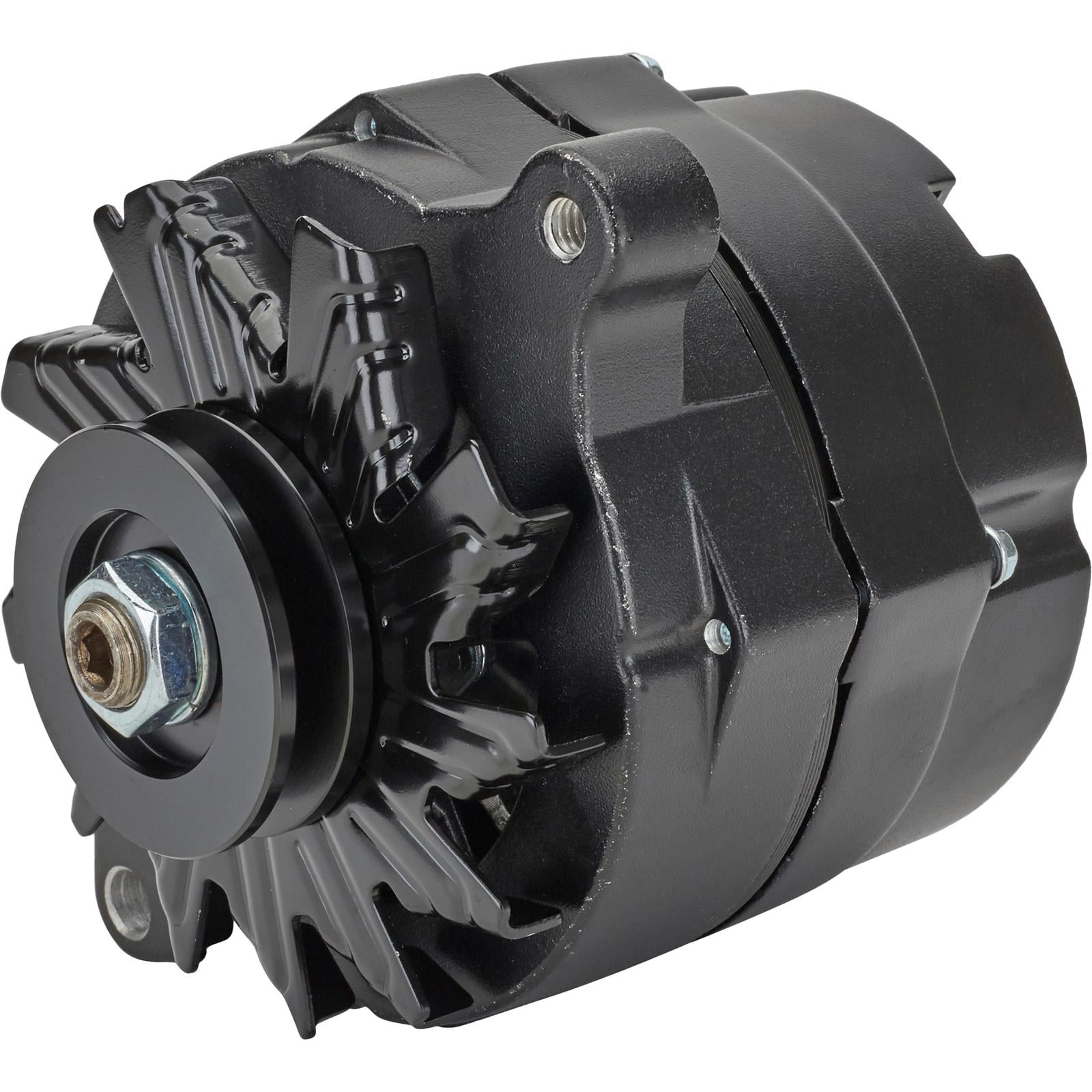 Ford 1G Style 110 Amp 1Wire Alternator, Black HighAmperage Output