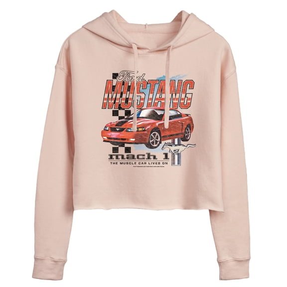Ford - 2003 Ford Mustang - Juniors Cropped Fleece Hoodie Sweatshirt