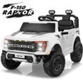 thumbnail image 1 of iYofe 24V 2 Seater Ford F150 Raptor Powered Ride on Toys Truck, Electric Ride on Cars with Remote Control for Kids, 4 Wheels Spring Suspension, White, 1 of 9