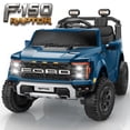 thumbnail image 1 of Ford F150 Raptor 2 Seater Ride on Toy Trucks for Kids, 24V Powered 2 Seat Ride on Cars with Remote Control/4 Wheelers/LED/Bluetooth/ Truck Bed Storage/Soft Start, Kids Electric Cars for Boys Girls, 1 of 9