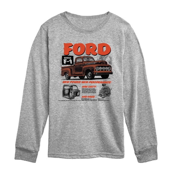 Ford - 52 F1 Truck - Youth Long Sleeve Graphic T-Shirt