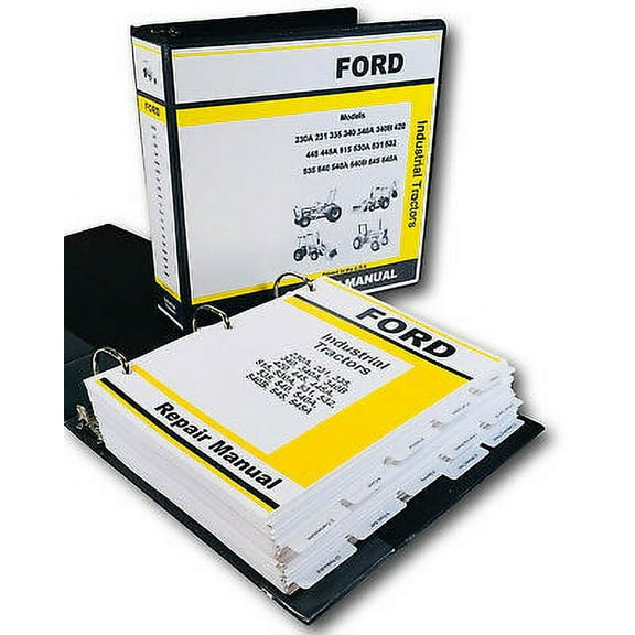 Ford 532 535 540 Industrial Tractor Service Repair Manual Technical Shop Book