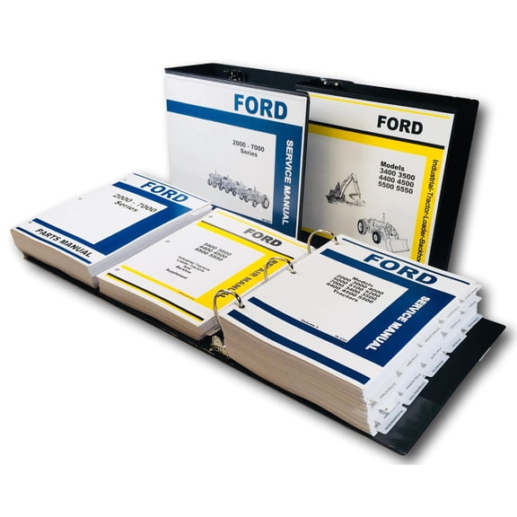 Ford 5500 5550 Backhoe Loader Tractor Service Repair Parts Manual Shop Overhaul
