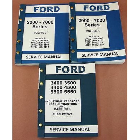 Ford 5500 5550 Tractor Loader Backhoe Service Repair Shop Manual