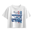 thumbnail image 1 of Ford - 69 Mustang - Youth Girl Short Sleeve Boxy Tee, 1 of 4