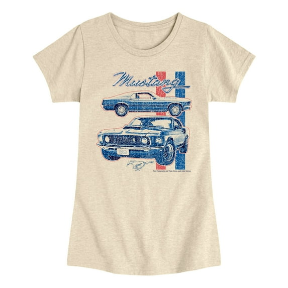 Ford - 69 Mustang - Youth Girls Short Sleeve T-Shirt